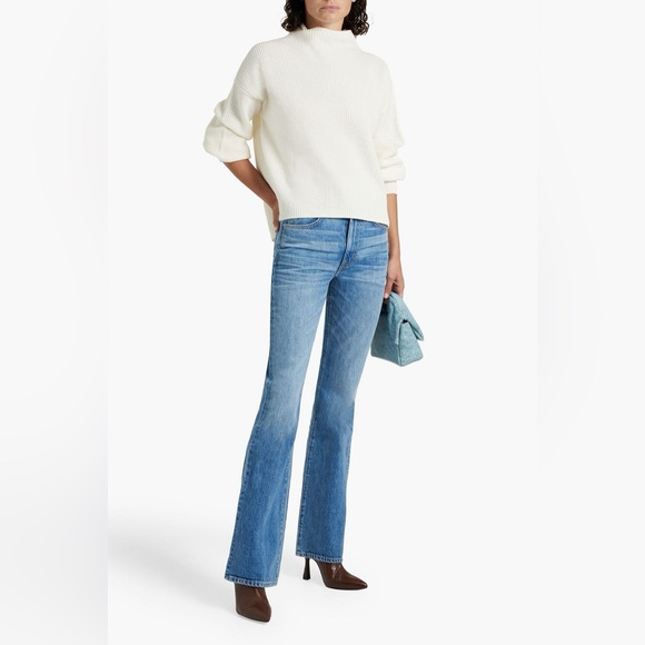 A.L.C. Sweaters - New A.L.C. Helena Ribbed Merino Wool Sweater in Off White Size Small